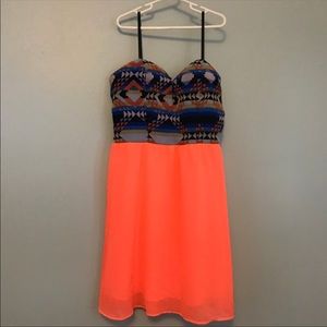 Bright Coral Summer Dress
